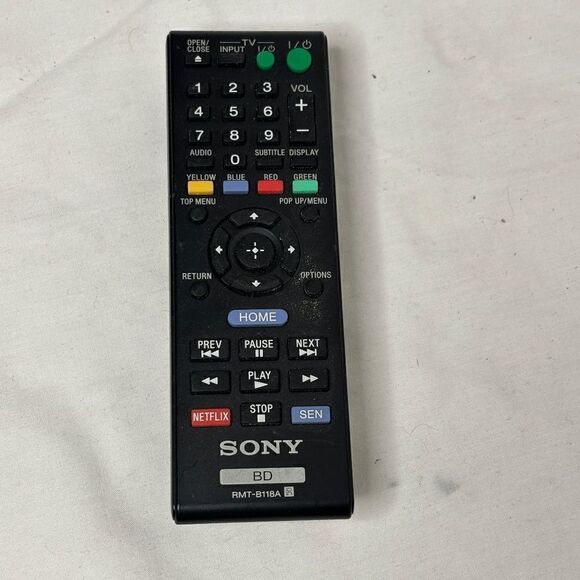 Sony BD RMT-B118A OEM Remote Complete Clean Tested & Working - Picture 1 of 2